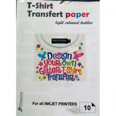 T-Shirt Transfert A4 - 10 f T-Shirt Transfert A4 - 10 f