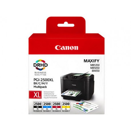 Canon PGI-2500XL - Pack de 4 couleurs - BK/C/M/Y
