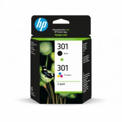 Cartouches HP N°301 Pack Noir & Couleur