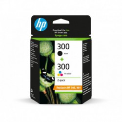 Cartouches HP N°300 Pack Noir & Couleur