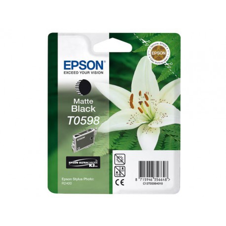 Inktpatroon Epson Mat Zwart T0598