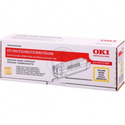 Toner OKI 5100-5200-5300-5400 Geel High Yield