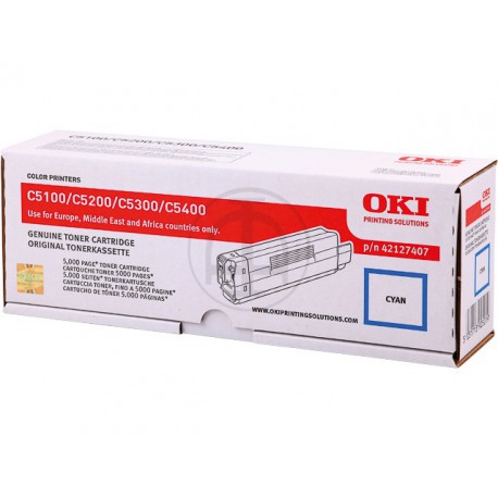 Toner OKI 5100-5200-5300-5400 Cyan High Yield