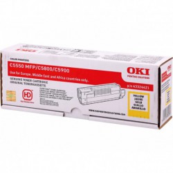 Toner OKI C5800/C5900 Geel