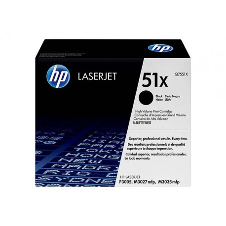 Toner HP Q7551X Zwart