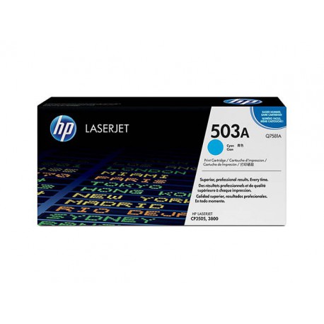 Toner HP Q7581A - 503A Cyan