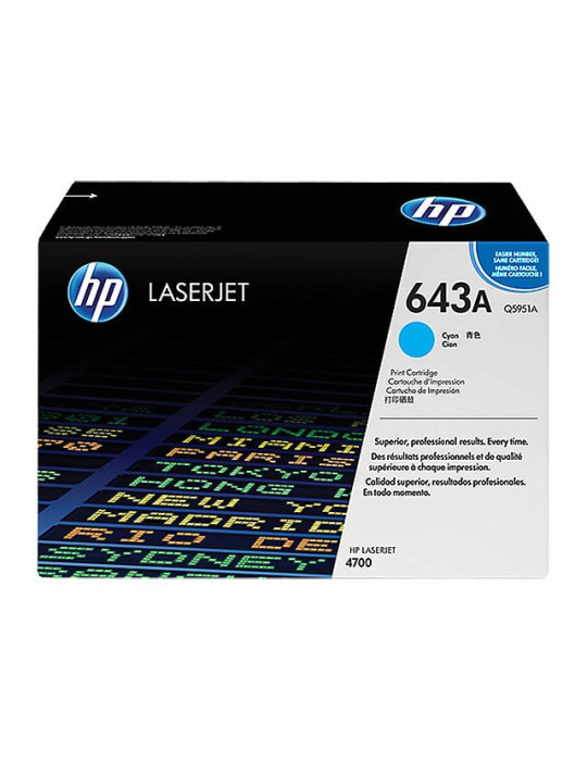 Toner HP Q5951A - 643A Cyan