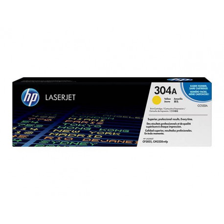 Toner HP CC532A - 304A Geel