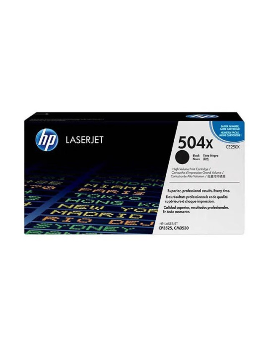 Toner HP CE250X - 504X Noir