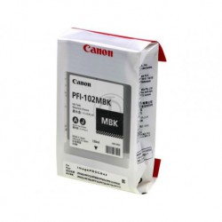 Cartouche d'encre Canon PFI-102MBK Noir mat