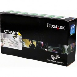 Toner Lexmark C734 Geel