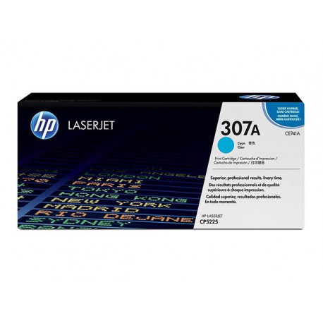 Toner HP CE741A - 307A Cyaan