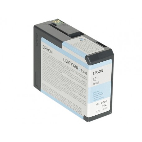 Inktpatroon Epson T5805 Light Cyaan