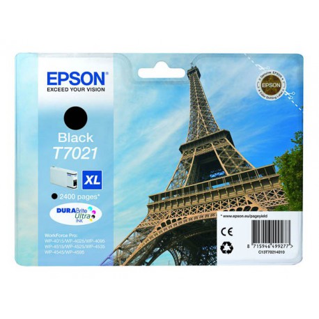 Inktpatroon Epson T7021 XL Zwart