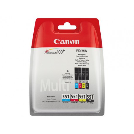 Canon CLI-551 - Pack van 4 kleuren