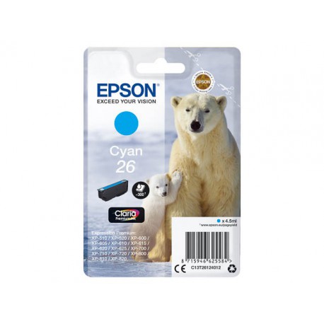 Inktpatroon Epson 26 Cyaan