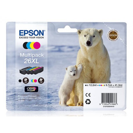 Cartouches Pack Epson 26 XL