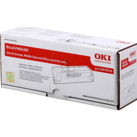 Toner OKI B440/B480 Noir HC