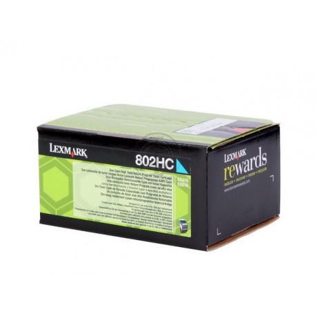 Toner Lexmark  CX410/510 Cyaan HC