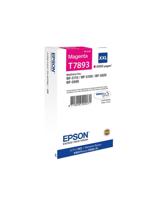 Inktpatroon Epson T7893XXL Magenta