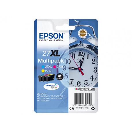 Cartouches Pack Epson 27 XL C/M/Y