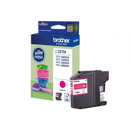 Inktpatroon Brother LC-221 Magenta