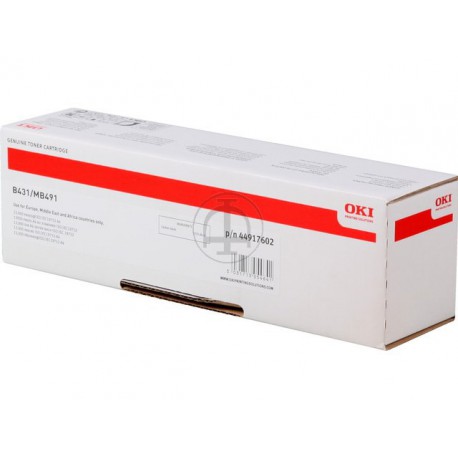 Toner OKI B431/MB491 Noir