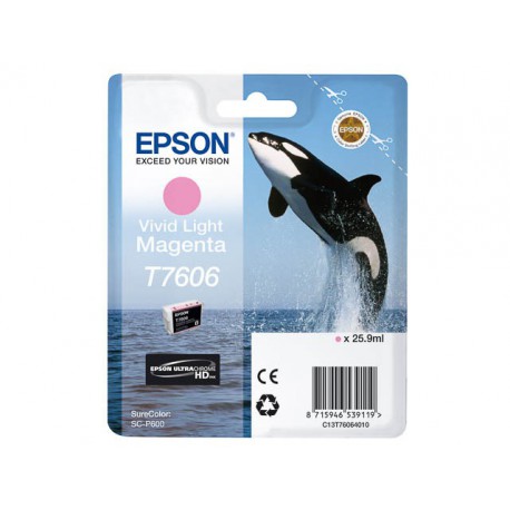 Inktpatroon Epson T7606 Light Magenta