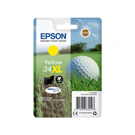 Cartouche d'encre Epson 34XL Jaune