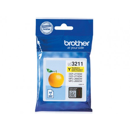 Inktpatroon Brother LC-3211 Geel