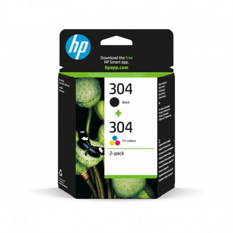 Cartouches HP N°304 Pack Noir & Couleur