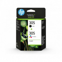 Inktpatroon HP N°305 Pack Zwart en kleur