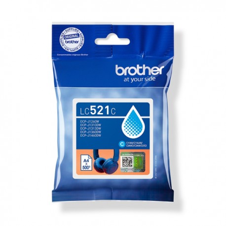 Inktpatroon Brother LC-521 Cyaan