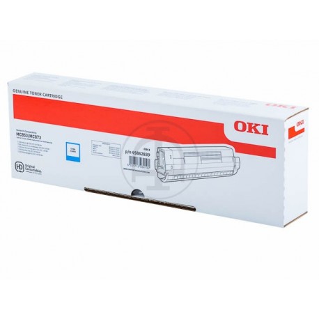 Toner OKI MC873 Cyaan