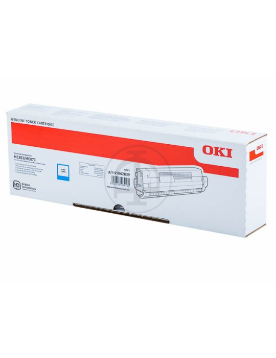 Toner OKI MC873 Cyaan