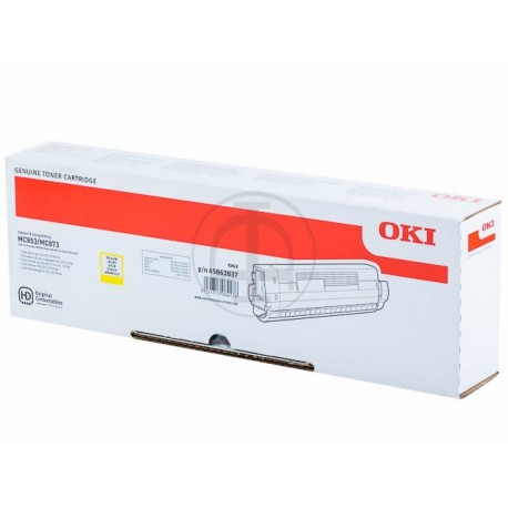 Toner OKI MC873 Geel